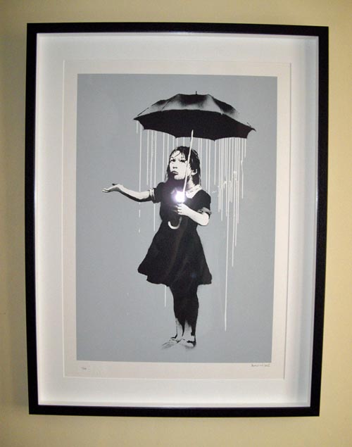 banksy rain