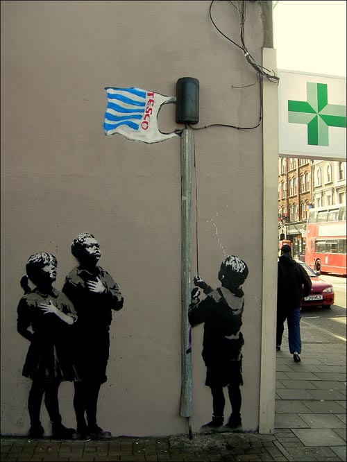 banksy helps prints herschell hershey originally uploaded