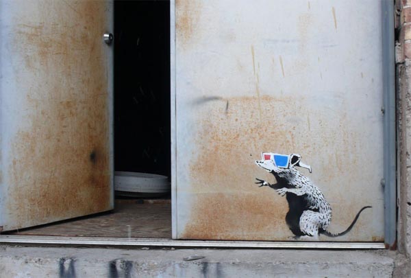 banksy art rat. Banksy 3D Rat from Utah last